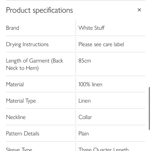 White Stuff Linen Harper White US 12 (GB 16) - Picture 7 of 7